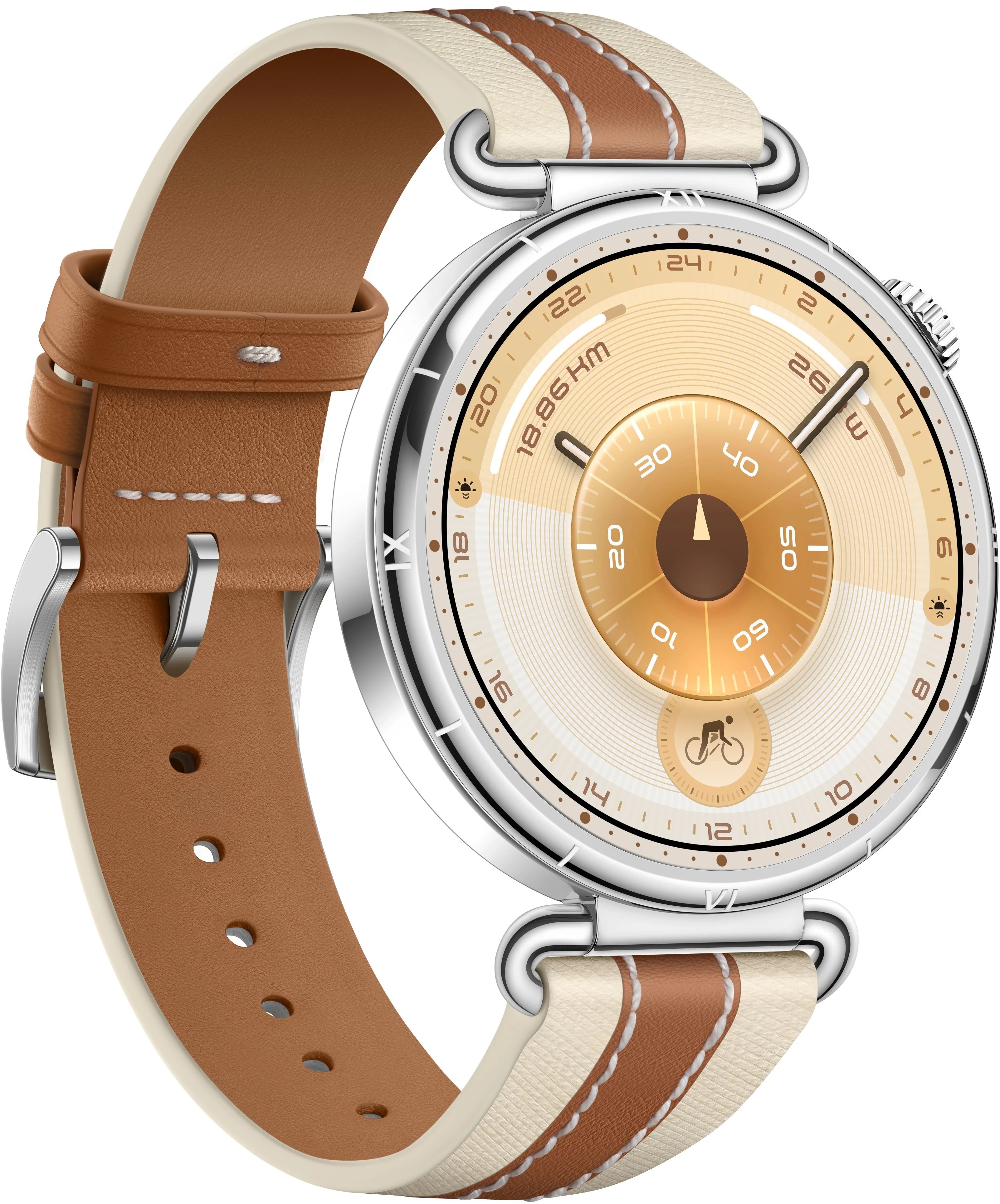 Смарт-часы HUAWEI WATCH GT 6 41mm Коричневый ремешок из композитной кожи