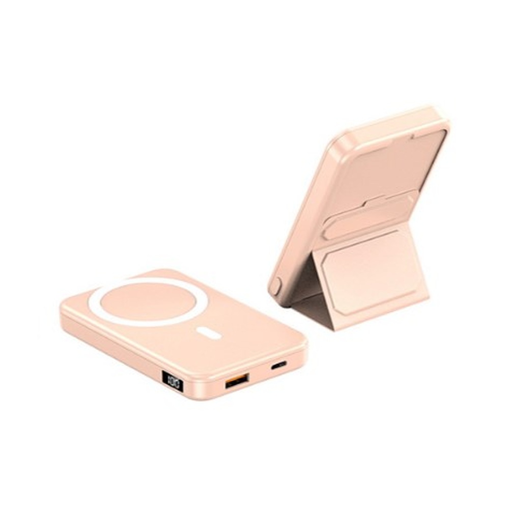 Портативный аккумулятор Magnet Wireless Power Bank A27-1 20W 10000mAh (Розовый)