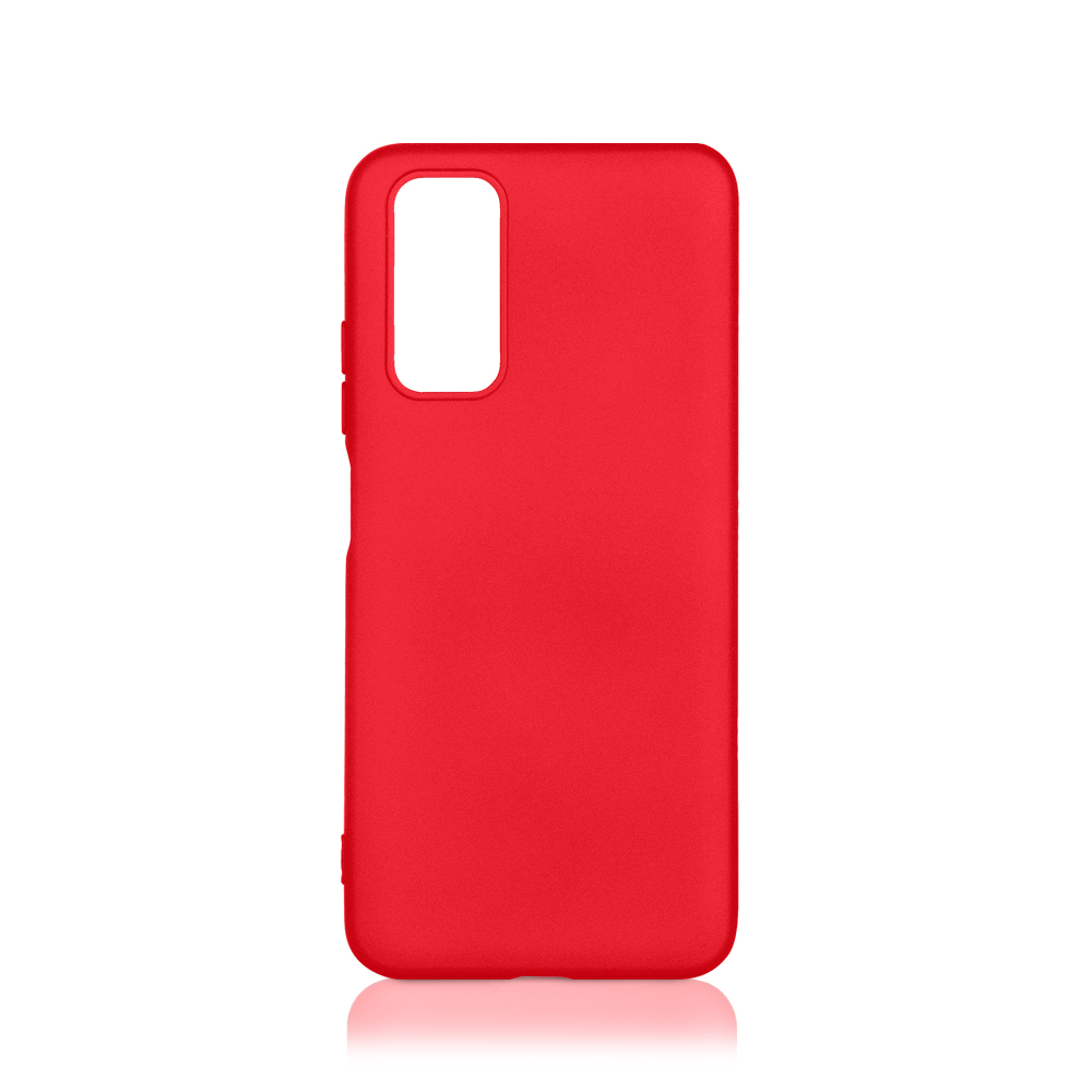 Силиконовый чехол с микрофиброй для Xiaomi Redmi Note 11/11s DF xiOriginal-26 (red)