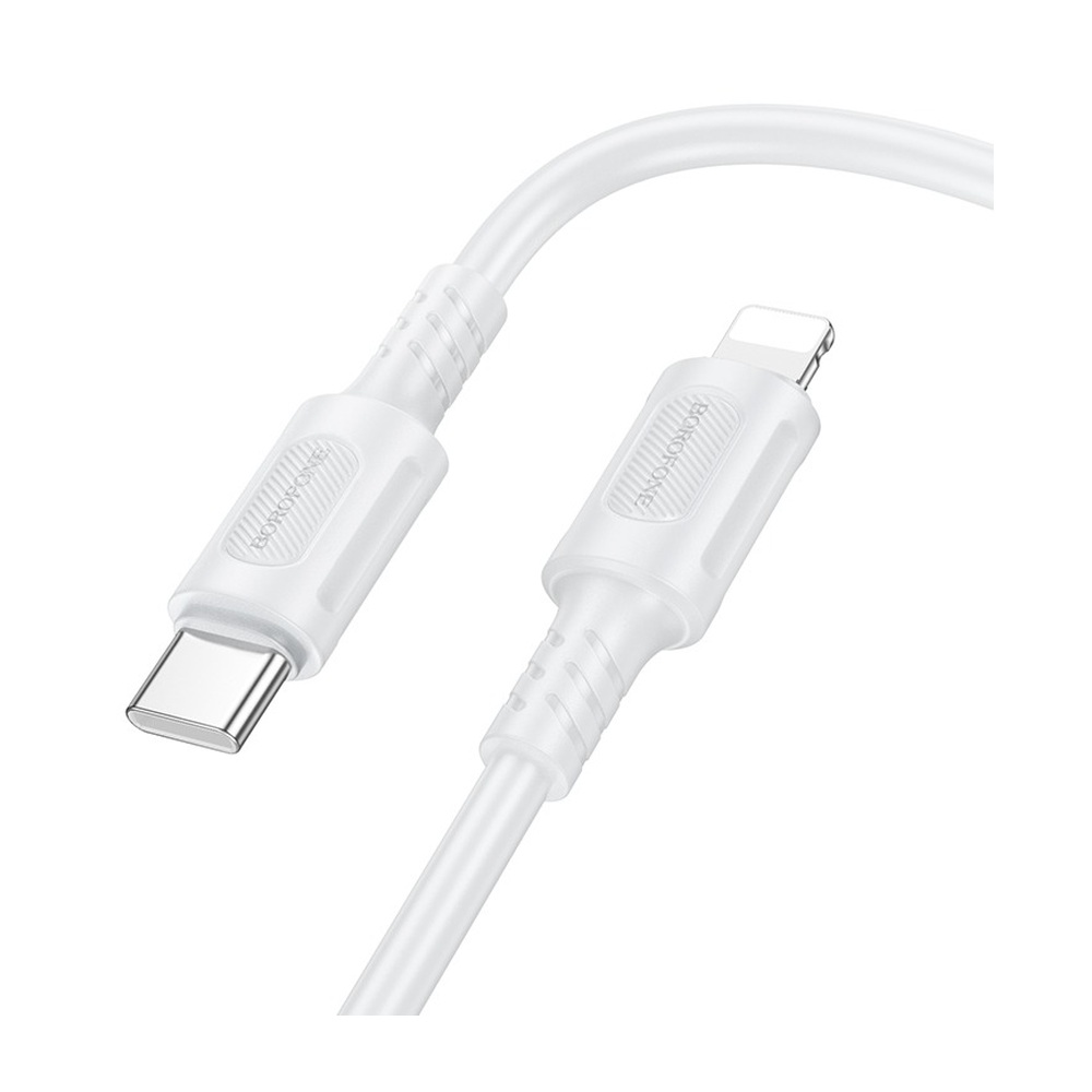 Кабель Type-C - Apple lightning Borofone BX111 Feliz PD 27W 100см 3A (white)