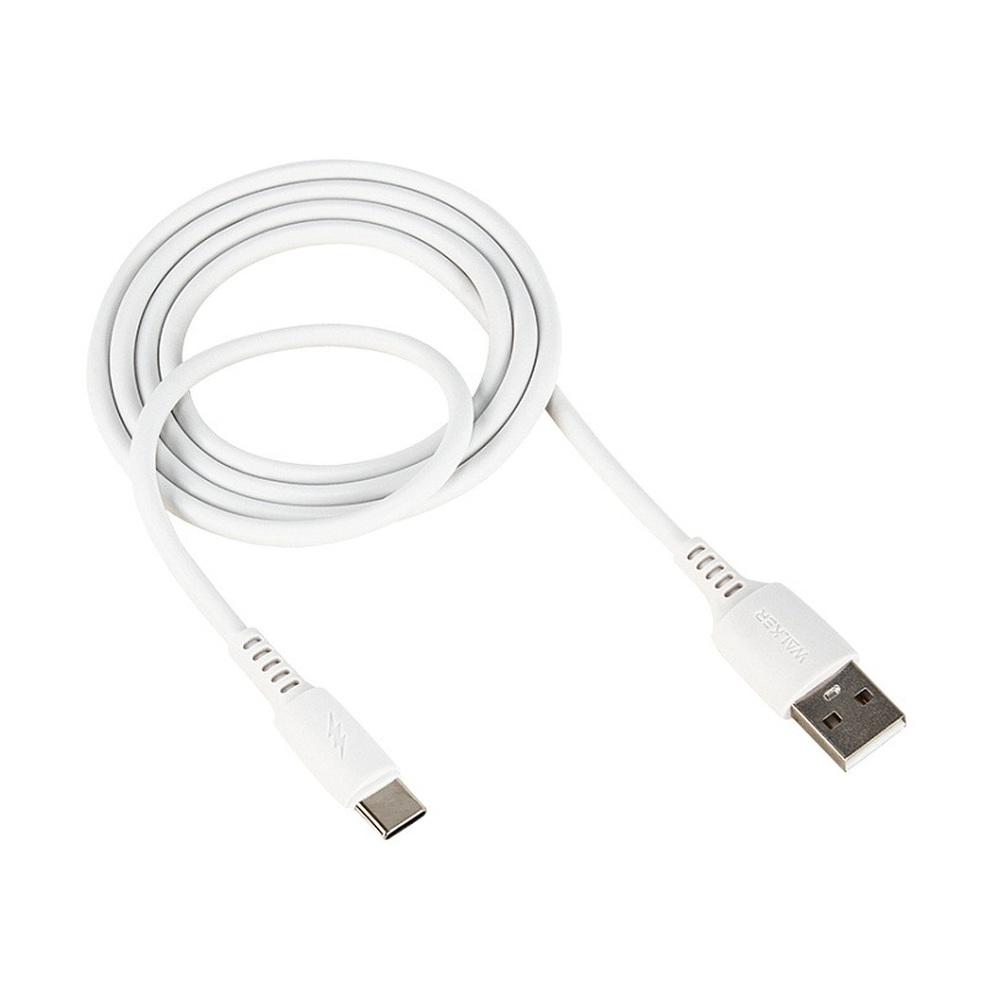 Кабель USB "WALKER" TYPE-C (2.4А), белый