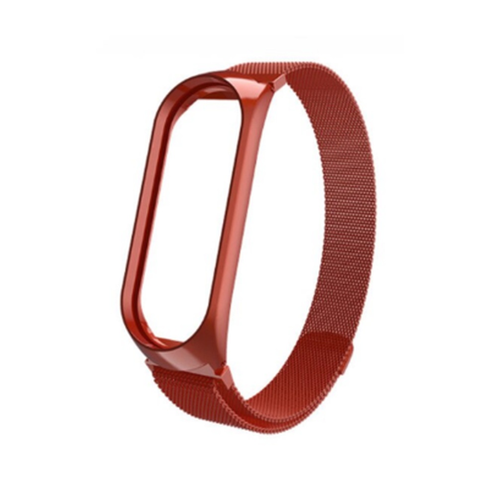 Ремешок миланский с магнитом для Mi band 5 Red
