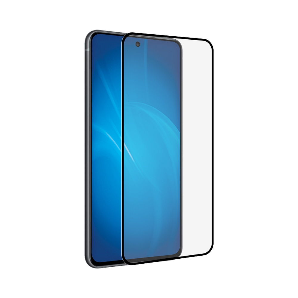 Закаленное стекло с цветной рамкой (fullscreen+fullglue) для Samsung Galaxy S21 FE (5G)