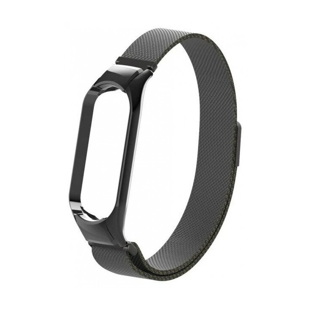 Ремешок миланский с магнитом для Mi band 7 Black