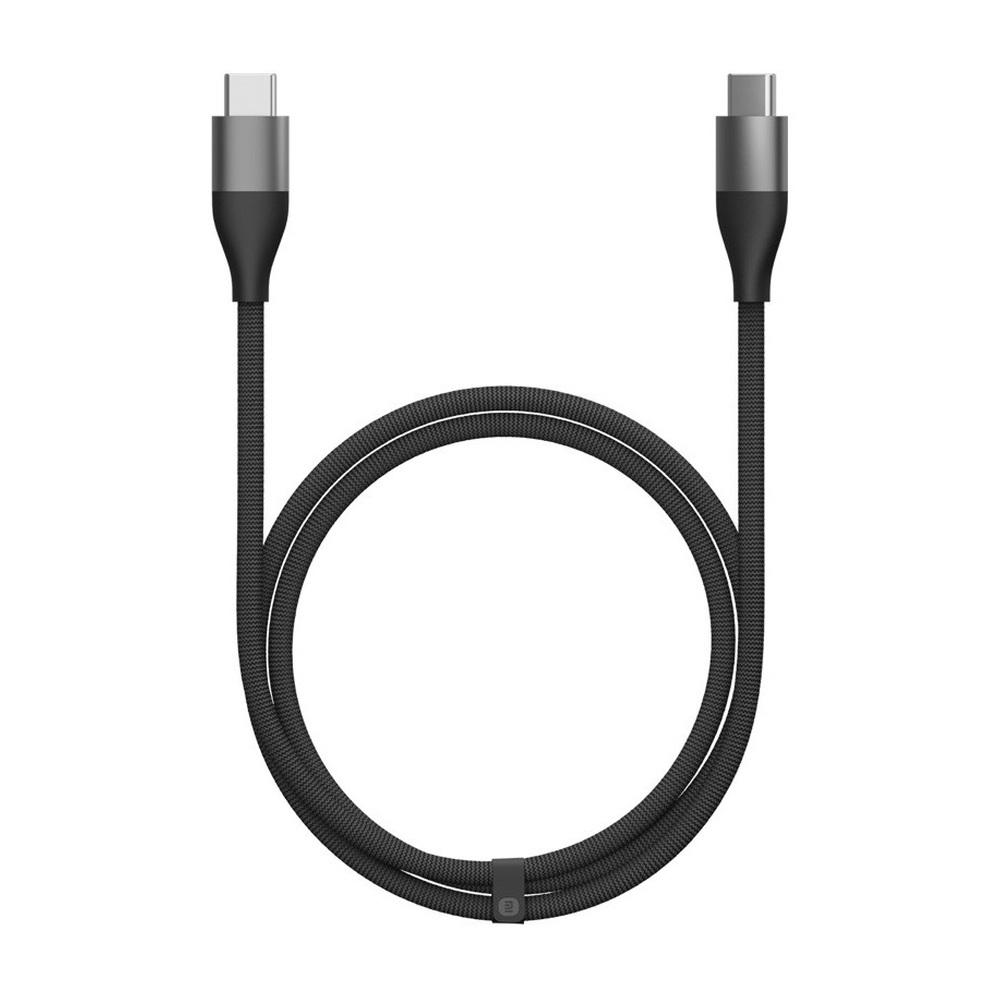 Кабель USB-C — USB-C Xiaomi плетеный 6 А Black 1 м