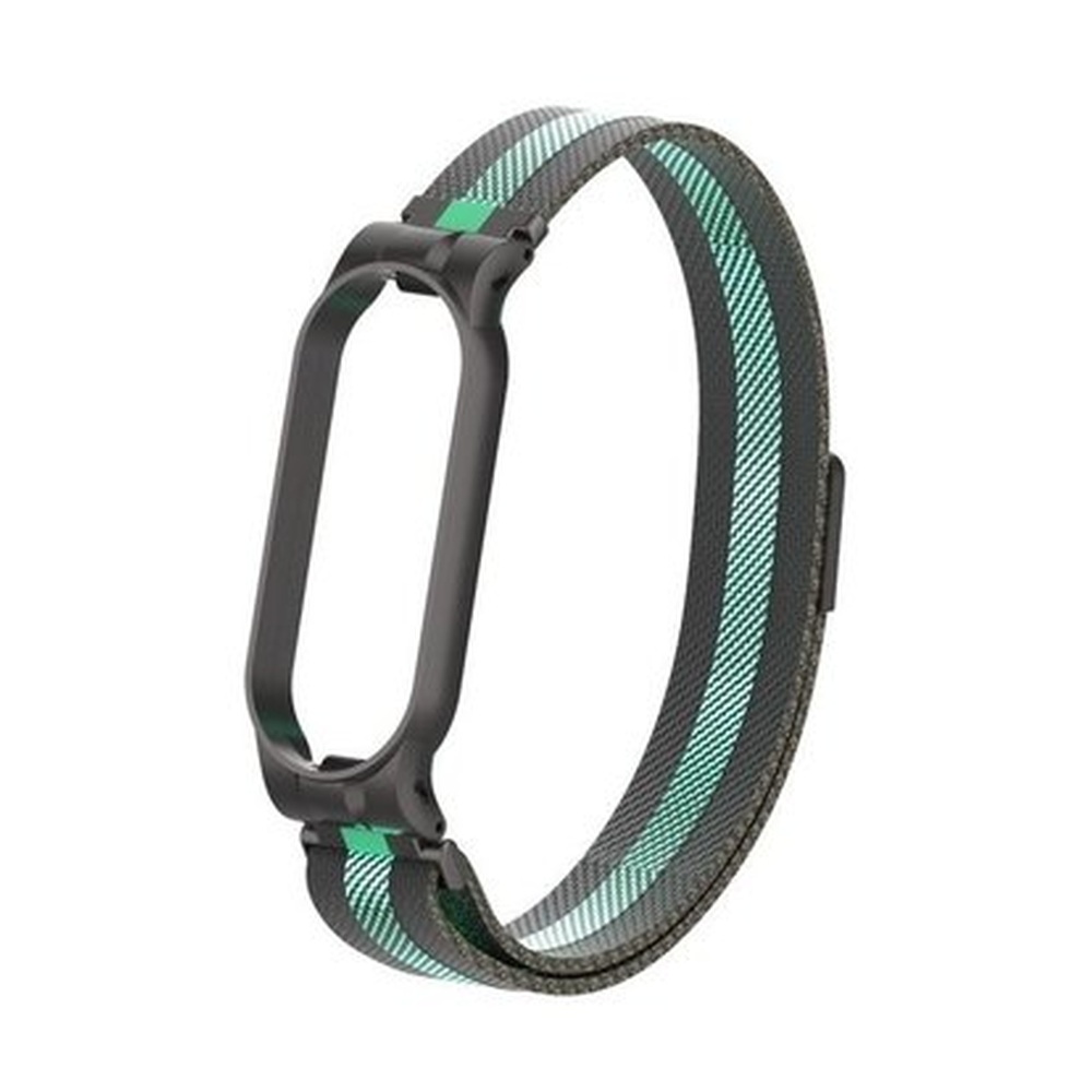 Ремешок миланский с магнитом для Mi band 5 Black Sea