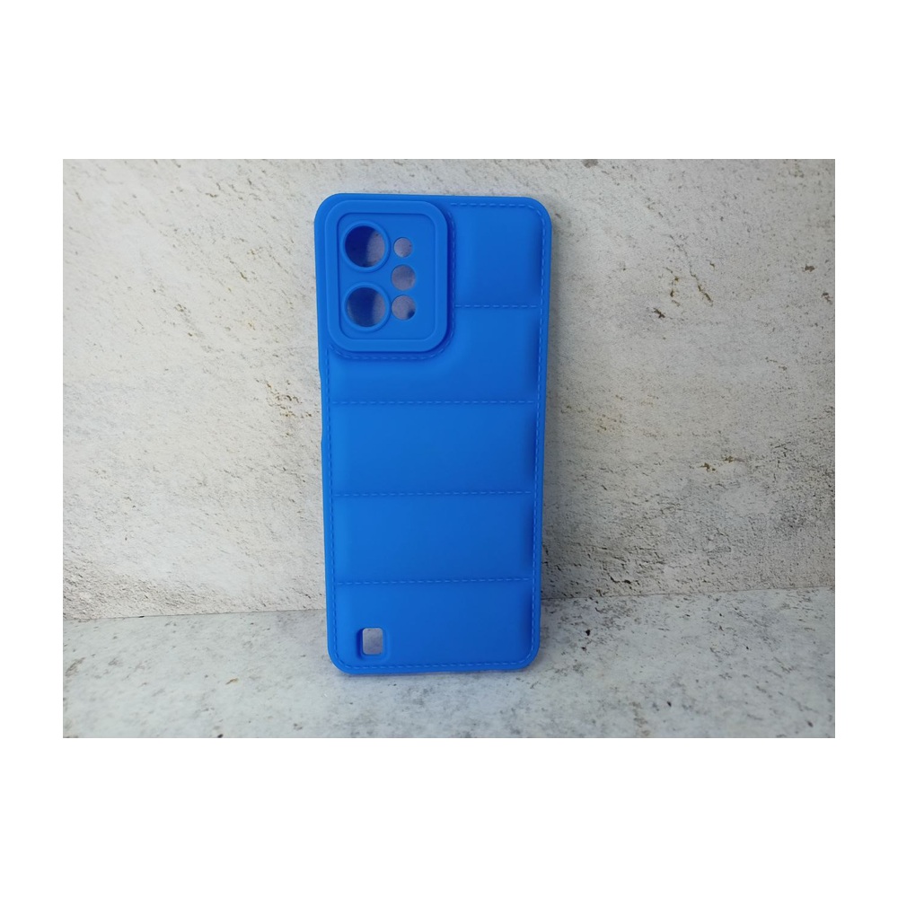 Силиконовый чехол (дутый) для Realme C31 DF rmJacket-02 (blue)