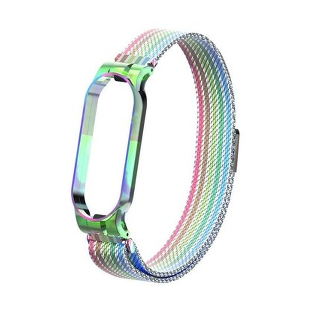 Ремешок миланский с магнитом для Mi band 5 Rainbow bar