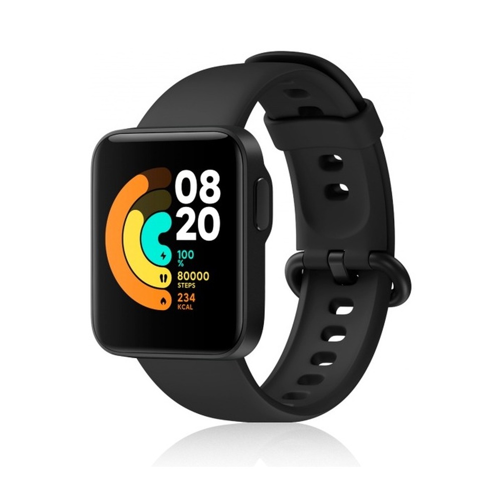 Ремешок классический силиконовый для Xiaomi Mi Watch Lite DF xiClassicband-06 (черный)