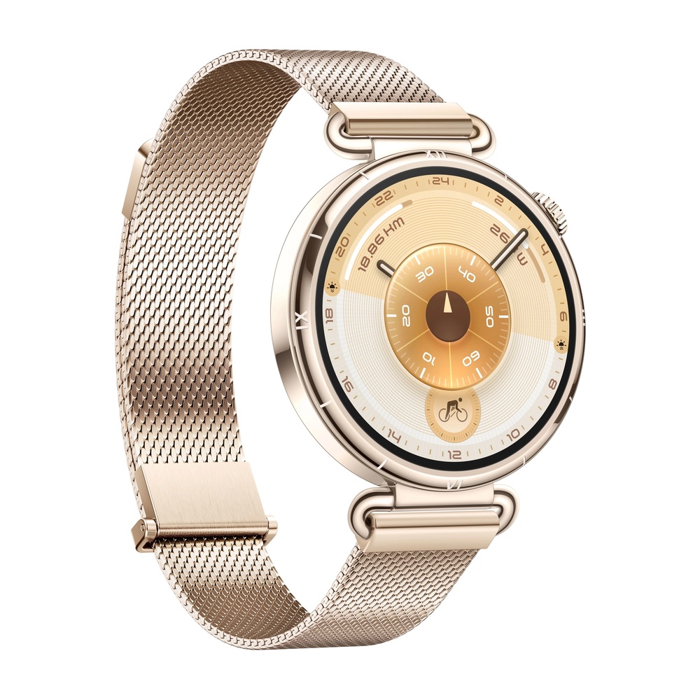 Смарт-часы HUAWEI WATCH GT 6 41mm Золотой ремешок миланского плетения