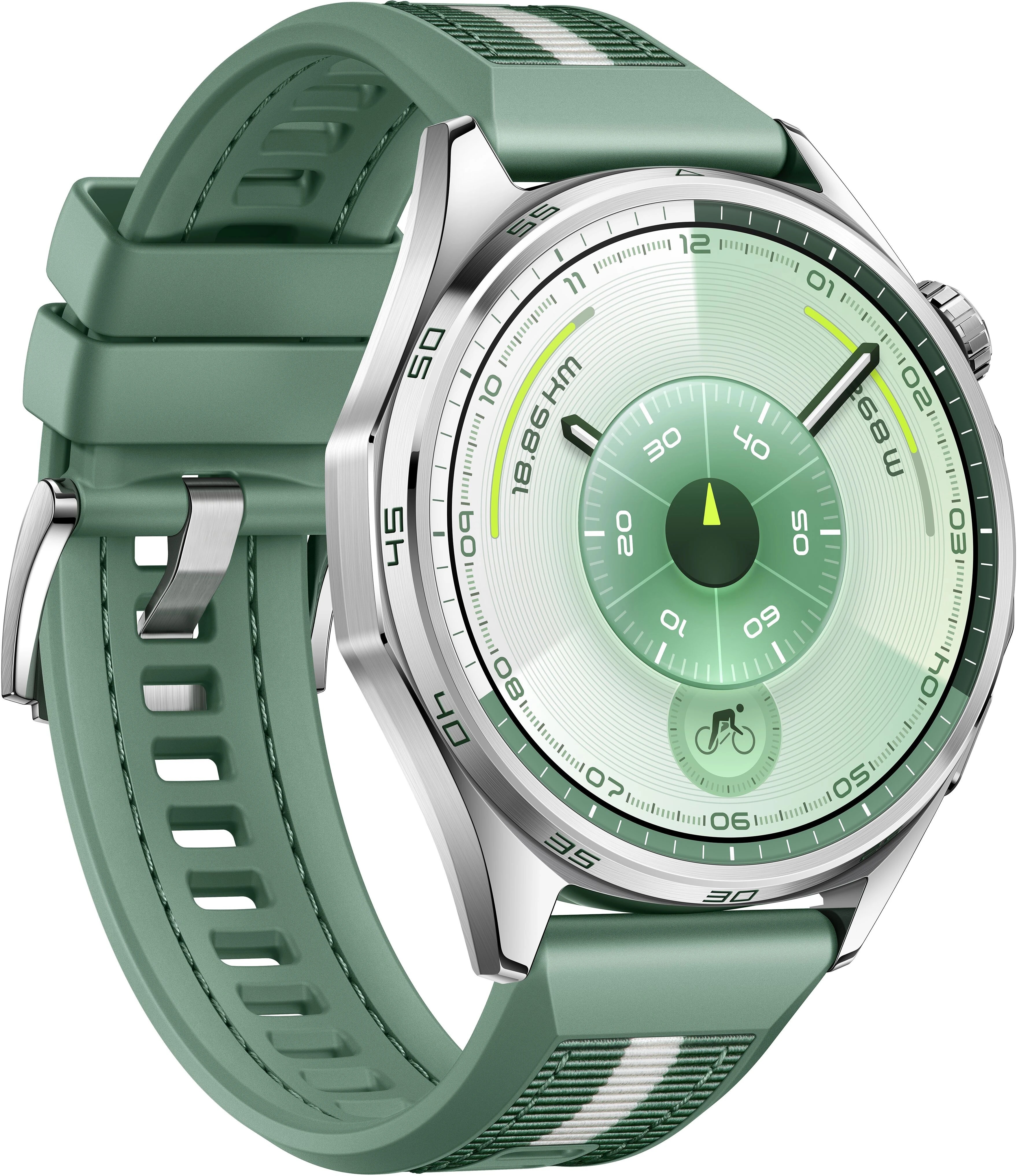 Смарт-часы HUAWEI WATCH GT 6 46mm Зеленый плетеный ремешок