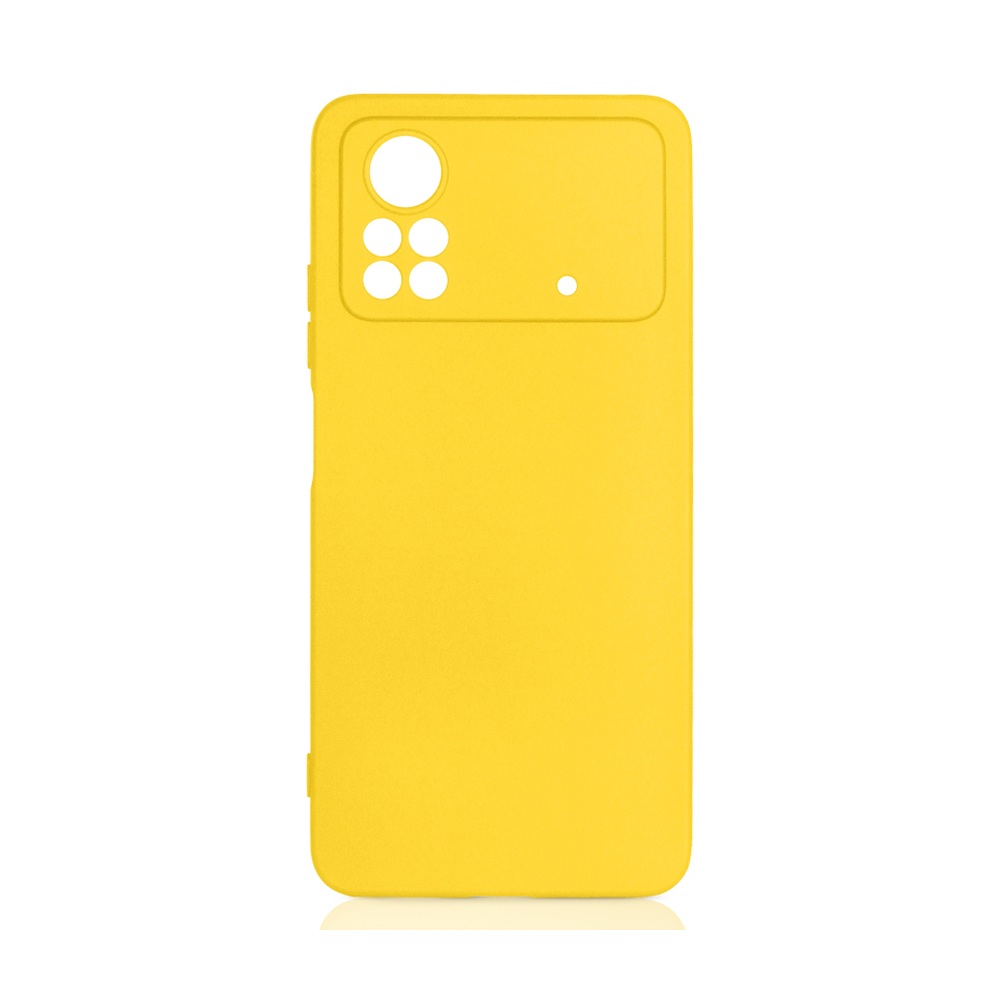 Силиконовый чехол для Poco X4 Pro (5G) DF poCase-04 (yellow)