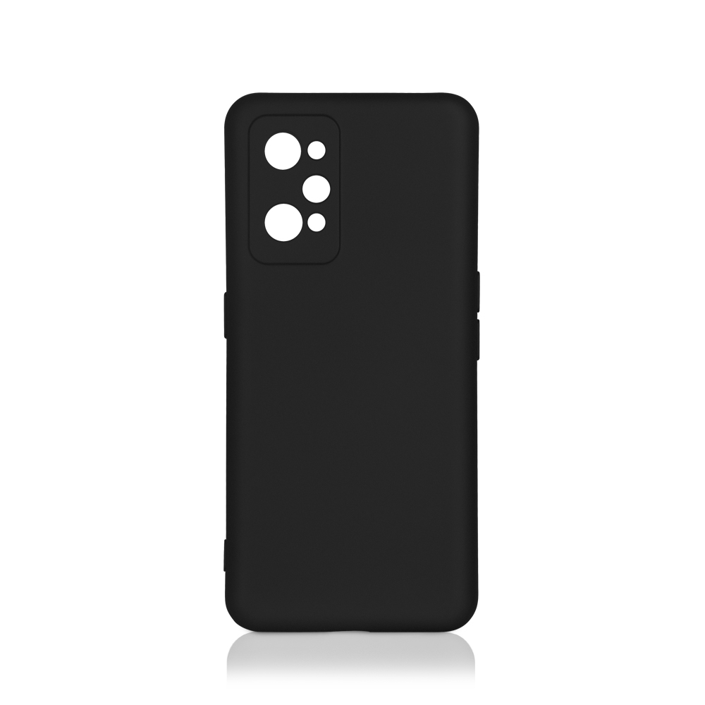 Силиконовый чехол с микрофиброй для Realme GT 2/Neo 2 DF (black)